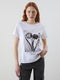 Crew Neck Printed Combed Cotton Women's T-Shirt